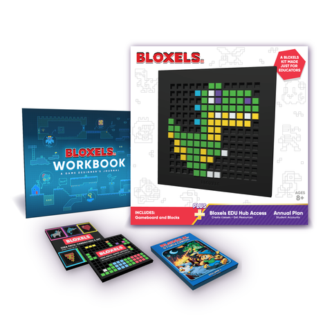 Bloxels EDU Bundle: Kit, Card Decks, Workbook